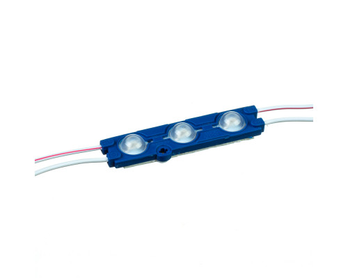 Модуль светодиодный синий 12в smd5730 3LED 1.5Вт герметичный