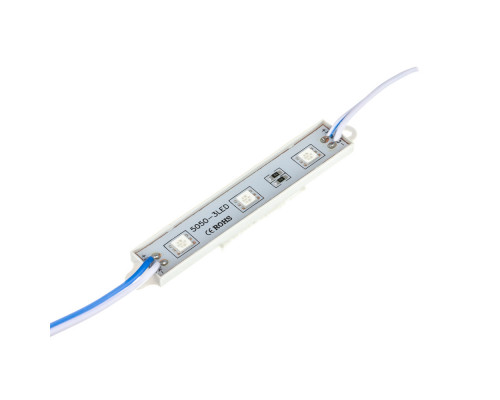 Модуль МТК 12V синий 3led smd5050 0.72Вт IP65