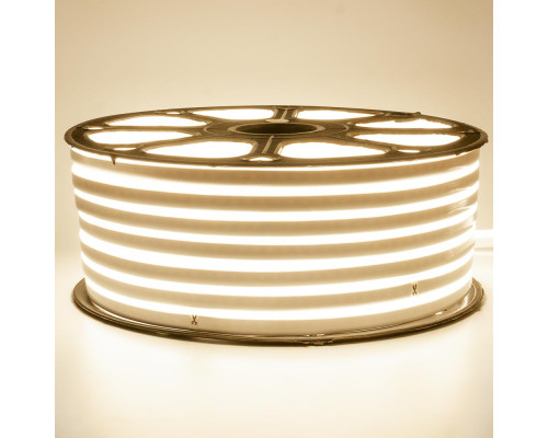 Led неон AVT 220В белый теплый 8х16 smd2835 120LED/m 7W IP65, 1м