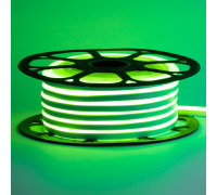 Led неон 220В зеленый AVT-1 smd2835 120LED/m 7W IP65, 1м