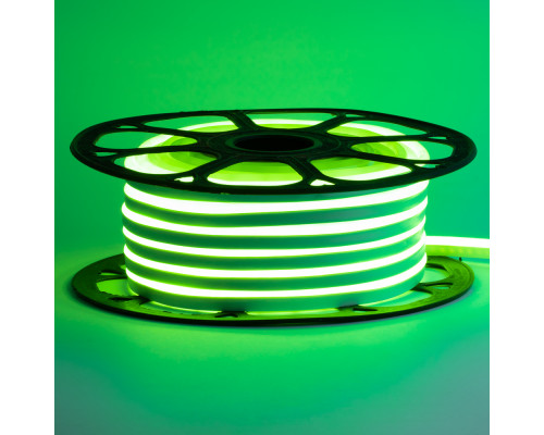Led неон 220В зеленый AVT-1 smd2835 120LED/m 7W IP65, 1м