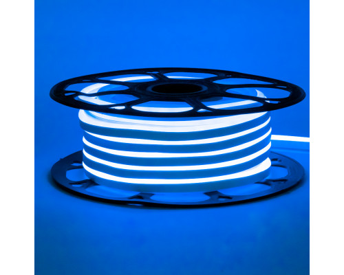 Led неон 220В синий AVT-1 smd2835 120LED/m 7W IP65, 1м