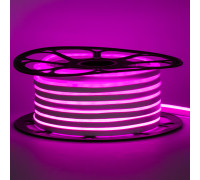 Led неон 220В розовый AVT-1 smd2835 120LED/m 7W IP65, 1м