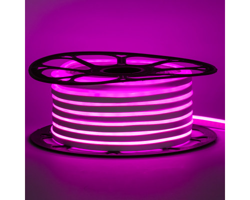 Led неон 220В розовый AVT-1 smd2835 120LED/m 7W IP65, 1м