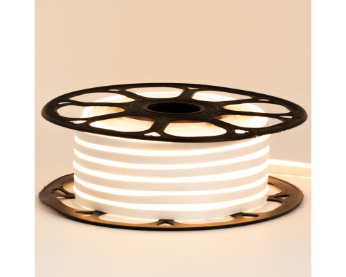 Неоновая лента светодиодная белая теплая 12V 6х12 AVT-smd2835 120LED/м 13Вт/м IP65