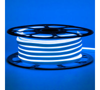 Неоновая лента светодиодная синяя 12V 6х12 AVT-smd2835 120LED/м 11Вт/м IP65