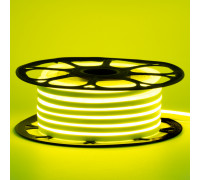 Неоновая лента светодиодная лимонная желтая 12V 6х12 AVT-smd2835 120LED/м 11Вт/м IP65