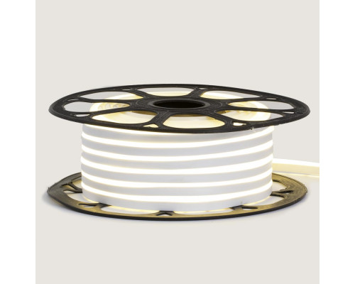 Led неон 12В белый 8х16 пвх smd2835 120LED/m 6W IP65, 1м