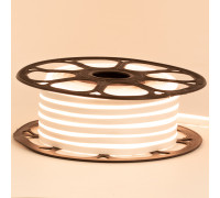 Led неон 12В белый теплый 8х16 пвх smd2835 120LED/m 6W IP65, 1м