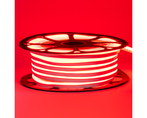 Led неон 12В красный 8х16 пвх smd2835 120LED/m 6W IP65, 1м