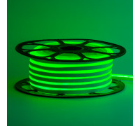 Led неон 12В зеленый 8х16 пвх smd2835 120LED/m 6W IP65, 1м