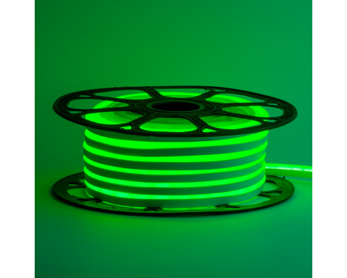 Led неон 12В зеленый 8х16 пвх smd2835 120LED/m 6W IP65, 1м