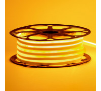 Led неон 12В желтый 8х16 пвх smd2835 120LED/m 6W IP65, 1м