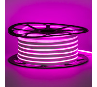 Led неон 12В розовый 8х16 пвх smd2835 120LED/m 6W IP65, 1м