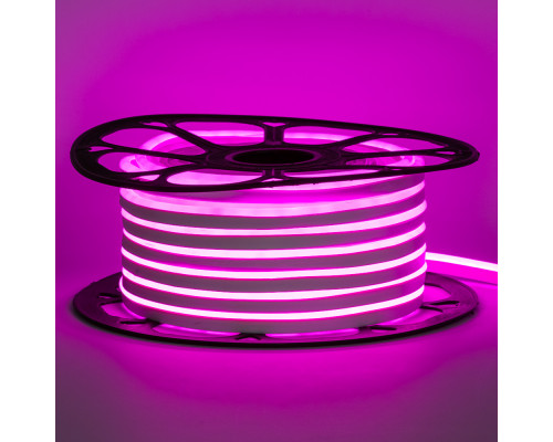 Led неон 12В розовый 8х16 пвх smd2835 120LED/m 6W IP65, 1м