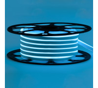 Led неон 12В голубой 8х16 пвх smd2835 120LED/m 6W IP65, 1м