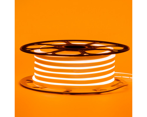 Led неон 12В оранжевый 8х16 пвх smd2835 120LED/m 6W IP65, 1м