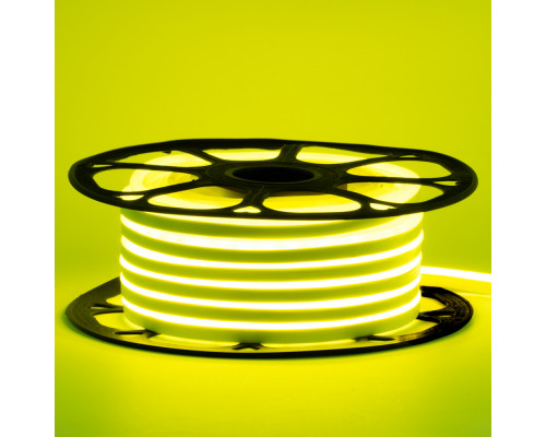Led неон 12В лимонный 8х16 пвх smd2835 120LED/m 6W IP65, 1м