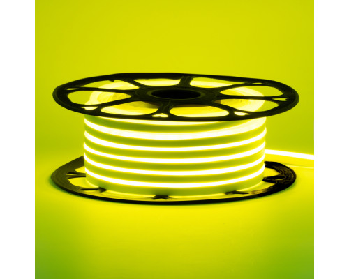 Led неон 220В лимонный желтый AVT-1 smd2835 120LED/m 7W IP65, 1м