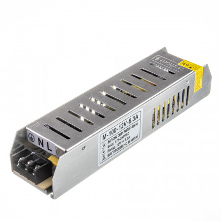 Led блок 12В M/8.3 A 100Вт IP20
