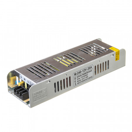 Led блок питания 12V М/20 A 240 Bт IP20
