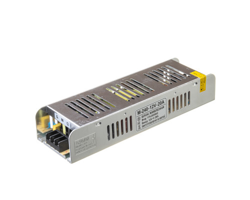 Led блок питания 12V М/20 A 240 Bт IP20
