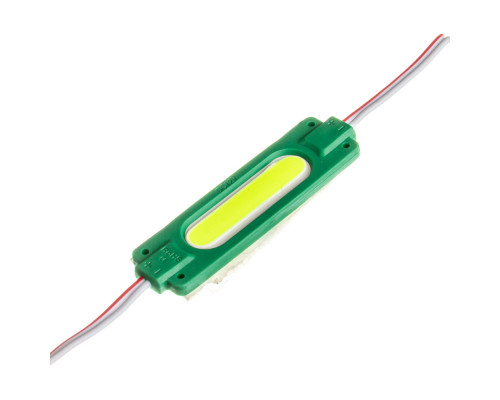 Модуль СОВ 12V зеленый 1led 2Вт овальный IP65