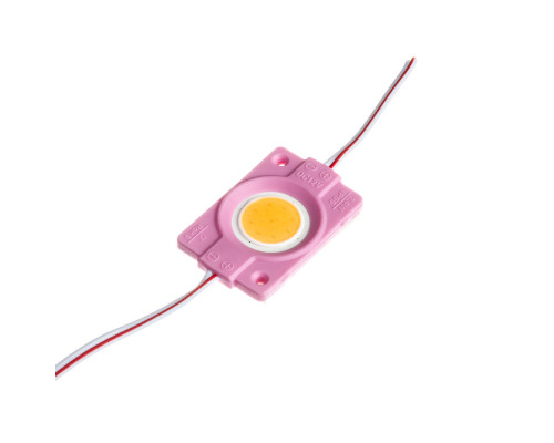 Модуль СОВ 12V розовый 1led 2.4Вт круг IP65