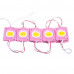 Модуль СОВ 12V розовый 1led 2.4Вт круг IP65
