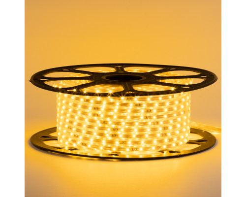 Лід стрічка 220 В жовта smd 2835 48LED/м 6Вт/м IP65, 1м