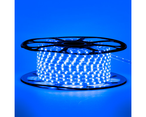 Миготлива led стрічка 220 В синя smd 2835 48LED/м 6Вт/м IP65, 1м