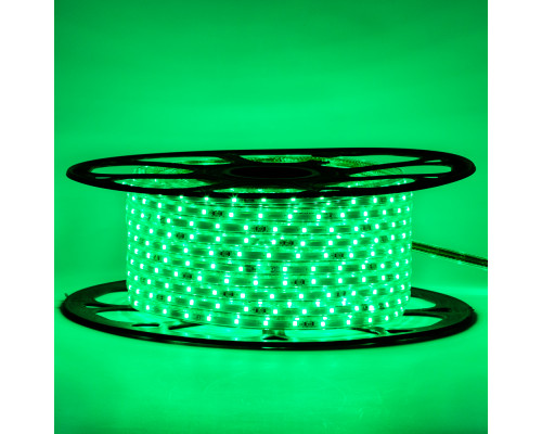 Миготлива led стрічка 220 в зелена smd 2835 48LED/м 6Вт/м IP65, 1м