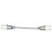 Коннектор двухсторонний для ленты 220В 5mm+провод 2pin