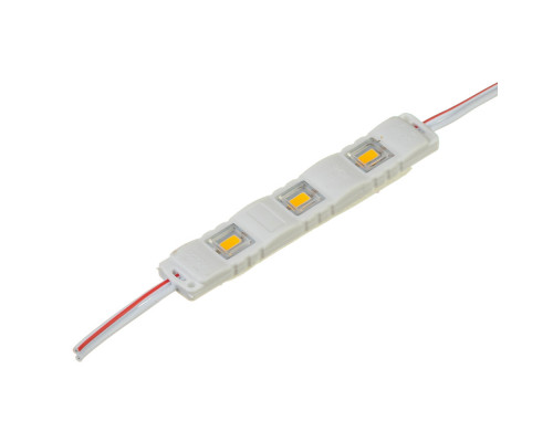 Модуль МТК 12V белый тёплый 3led smd5730 1Вт IP65