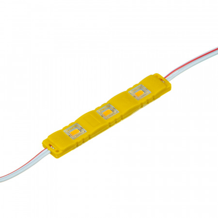 Модуль светодиодный жёлтый 12в smd5730 3LED 1.5Вт герметичный