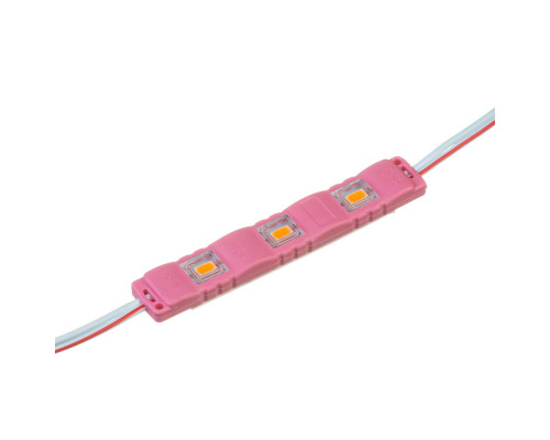 Модуль светодиодный розовый 12в smd5730 3LED 1.5Вт герметичный