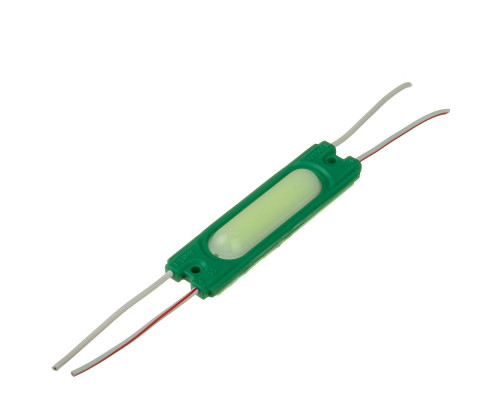 Светодиодный модуль СОВ 12V зеленый 1led 1,5W IP65