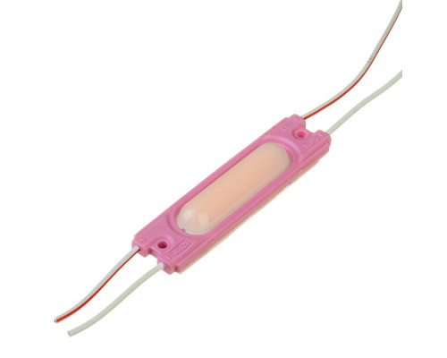 Светодиодный модуль СОВ 12V розовый 1led 1,5W IP65