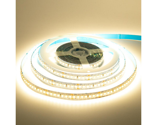 Led лента AVT 24В белая теплая smd2835 168LED/m IP20, 1м