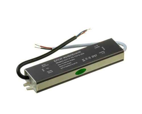 Led блок питания NEW AVT-12V влагозащита IP65 6,25А - 75W