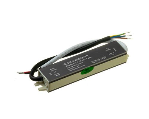 Led блок питания NEW AVT-24V влагозащита IP65 1.25А - 30W